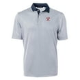 thumbnail image 2 of Men's Cutter & Buck Navy/White Tacoma Rainiers Virtue Eco Pique Micro Stripe Recycled Polo, 2 of 3