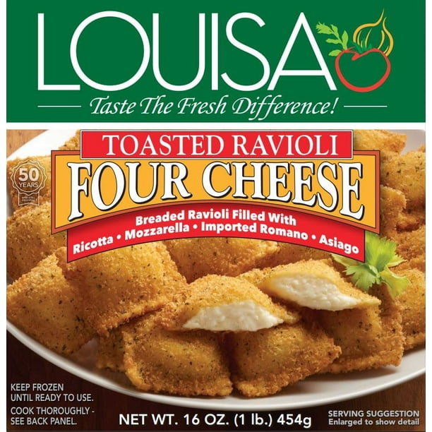 Louisa Four Cheese Toasted Ravioli, 16 oz
