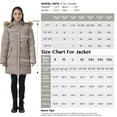 thumbnail image 3 of WenVen Women's Puffer Jacket Warm Puffer Coat Waterproof Insulated Winter Jacket Khaki L, 3 of 8