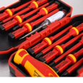 thumbnail image 2 of Kit de Tournevis Isolé Magnétique Manuel, 13pcs Tournevis Isolés Interchangeables Fixés avec des Outils de Réparation Outils de Réparation Électricien, 2 of 3