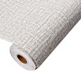 thumbnail image 1 of CAROOTU Faux Linen Textured Wallpaper Removable Self Adhesive Stick Contact Paper Wall, 1 of 7