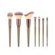 thumbnail image 4 of Juego de 15 brochas de maquillaje Yuxing color Champán y dorado, 4 of 5