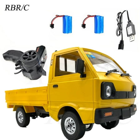 COUTEXYI Remote Control Truck Model Toy, 2.4G Drift 1:16 Rear Drive Straight Bridge Climbing USB Charging Simulation Tool