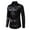Black, variant on Men's Lightweight Jackets Casual Turn-down Collar Button Shirt Blouse Black XL