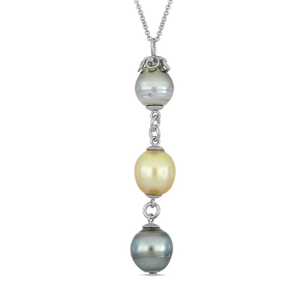 Everly Women's 9mm Cultured South Sea Pearl Sterling Silver Pendant