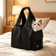 thumbnail image 7 of onlyliua Sling Shoulder Pet Carrier Crossbody Foldable Travel Bag Large Capacity Breathable Mesh Head-Out Window Safety Leash Padded Strap For Small To Medium Dogs And Cats Lightweight Travel Pet, 7 of 7