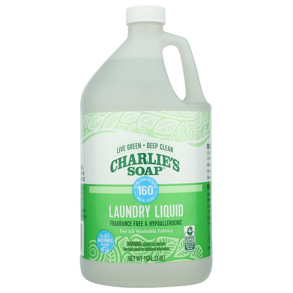 Pack of 4, Charlies Soap Natural Liquid Laundry Detergent, 1 ga