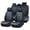 Black, variant on 2012 for SUBARU FORESTER Seat Cover, Black Car Seat Covers, Waterproof Faux Leather 5 Piece Full Set Wear Resistance Beautify Interior, Pet Car Seat Covers