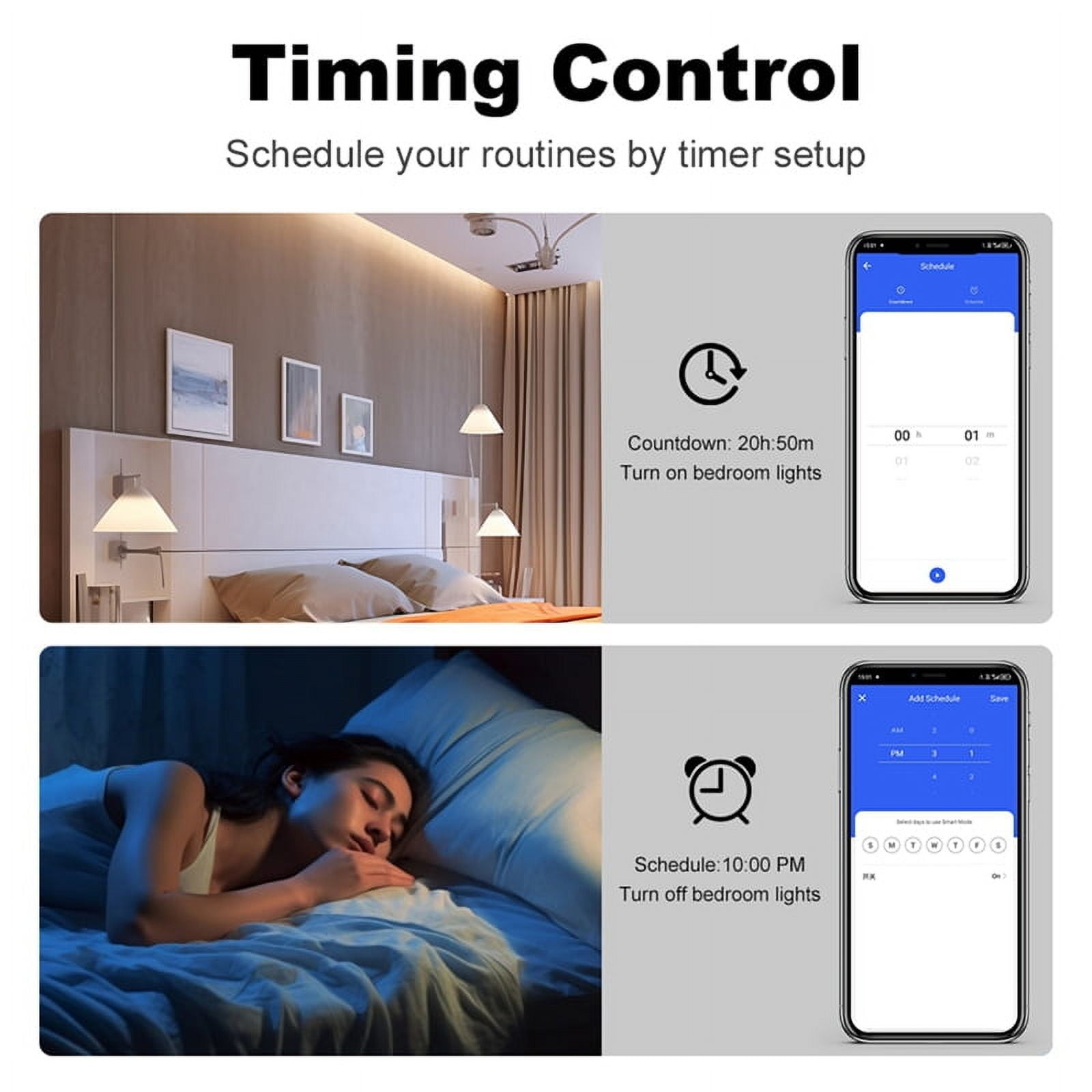 Tuya ZigBee Smart Switch Neutral Wire Optional Intelligent US Wall Button Light Switch AC100-240V for 3Gang