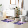 thumbnail image 6 of Yayeee Bath Rug for Bathroom Floor Non Slip Contour Fluffy Soft Absorbent Mat, 20"x24", Black Cat Walking, 6 of 7