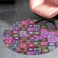 thumbnail image 4 of Crochet Blanket Granny Square Vintage Round Carpet Circle Rug Outdoor Patio Area Rug Washable Large Area Rugs Hallway Room Decor Fitness Mats, 4 of 8