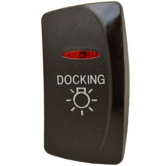 Carling Pontoon Boat Rocker Switch Cover | Docking Lights Actuator Black
