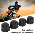 thumbnail image 4 of TAPA DE CUBIERTA DE POLVO DE BORDE DE GOMA, TAPA DE POLVO DE LLANTA Protectora de Goma Protectora A Prueba de Aceite Para 110cc 125cc 250cc 300cc ATV Quad Go Kart Rim Wheel, 4 of 7