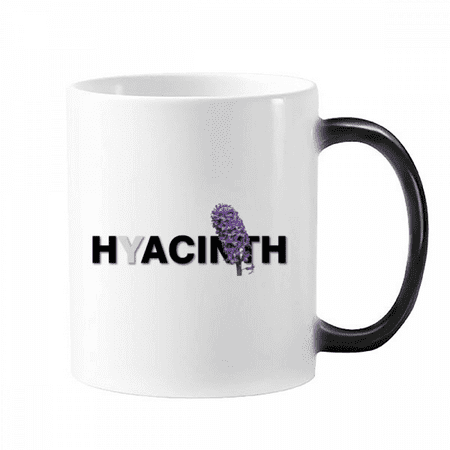 

Hyacinth Blossoms Purple Good Mug Changing Color Cup Morphing Heat Sensitive 12oz