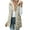 Beige, variant on Women's Zip Front Hooded Vest Lightweight Quilted Jackets Fall Winter Mid-length Sleeveless Puffer Jacket Beige