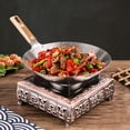 thumbnail image 3 of OUNONA 1Pack Wok Stir Fry Pan for Household Cooking and Restaurant Use, 3 of 8