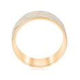 thumbnail image 2 of Solid 10k Gold Men's Wedding Band Stone Finish and Cuts 8MM Two Tone, 2 of 3