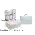 thumbnail image 3 of Compact Packing Cubes 5-In-1 Travel Storage Bags, Space Saving Luggage Organizer Set for Textiles, Portable Travel Extras for Suitcase Backpack, 3 of 5