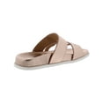 thumbnail image 2 of Aqua College Womens Sloan Leather Waterproof Slide Sandals Pink 6.5 Medium (B,M), 2 of 2
