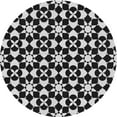 thumbnail image 1 of Ahgly Company Machine Washable Indoor Round Transitional Night Black Area Rugs, 7' Round, 1 of 7