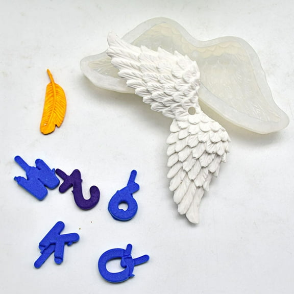 SPRING PARK Angel Silicone Cake Mold Sugar Paste DIY Biscuit 3D Baking Mold Wing