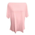 thumbnail image 5 of XIAOCHA European Oversized Batwing Sleeve Off Shoulder Casual T-Shirt Soft Comfortable Basic Tee For Daily Wear And Relaxation, 5 of 5