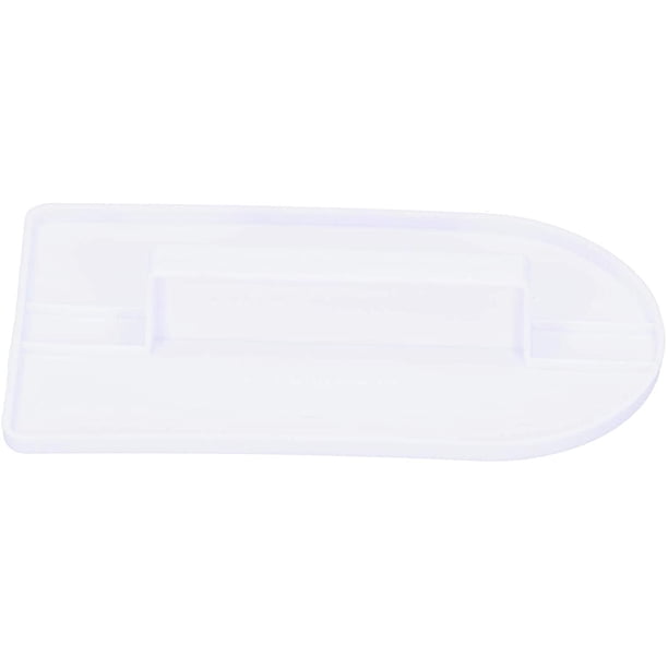 Herramientas pulidoras más suaves para glaseado de fondant, espátula más suave para fondant con mango, herramienta de decoración DIY para decoración de pasteles, plástico blanco