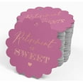 thumbnail image 4 of Inkdotpot Rose Gold Foil Paper Hang Tags Retirement Is Sweet Text Favor Tags 50 Pieces, 4 of 6