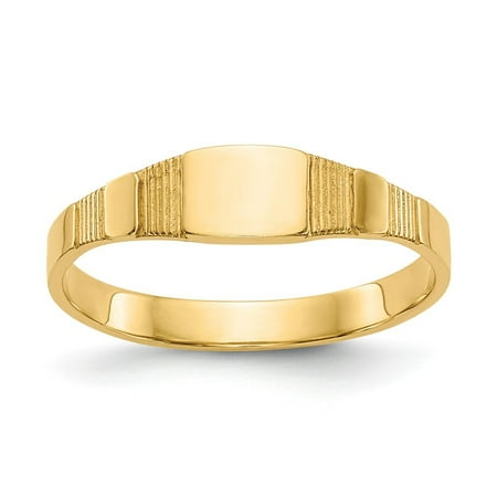 signet ring gold baby 14k yellow square grams dialog displays option button additional opens zoom