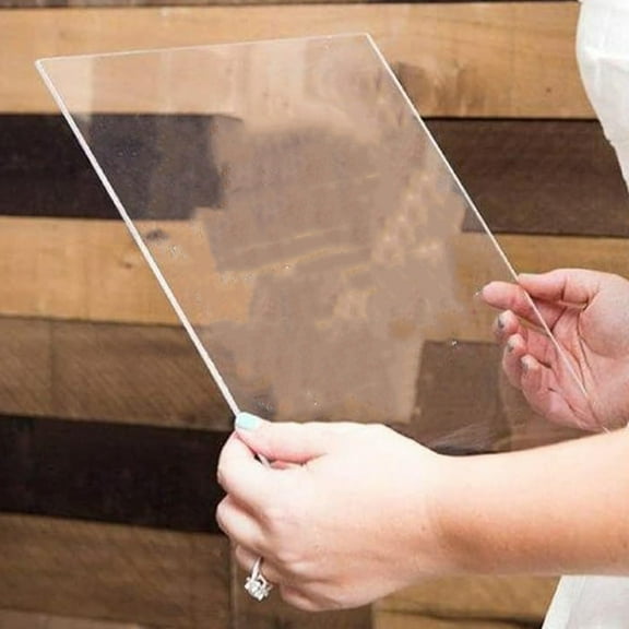 GOOHOCHY Clear Acrylic Sheets for DIY Projects with Easy Cutting and Versatile Uses 4pcs Transparent Boards