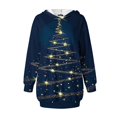 thumbnail image 6 of hotojiny Christmas Hoodie Dress for Women Casual Long Sleeve Fashion Printed Sweatshirt Pullover Dress with Pockets, 6 of 6
