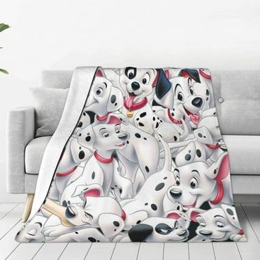 One Hundred And One Dalmatians Super Soft Throw Blanket Flannel Lightweight Bed Blanket All Season Use for Bed or Couch Ultra-Soft Micro Fleece Blanket