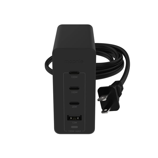 Cargador mophie speedport 120 USB-C 120 W 4 puertos para MacBook