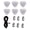 Gray, variant on Yajisi Stainless Steel Triangular D Ring Patch Kit with Elastic Cord Hooks for Inflatable Boat Raft Dinghy Kayak Canoe Surfboard Black 6.3in / 16cm High Durability