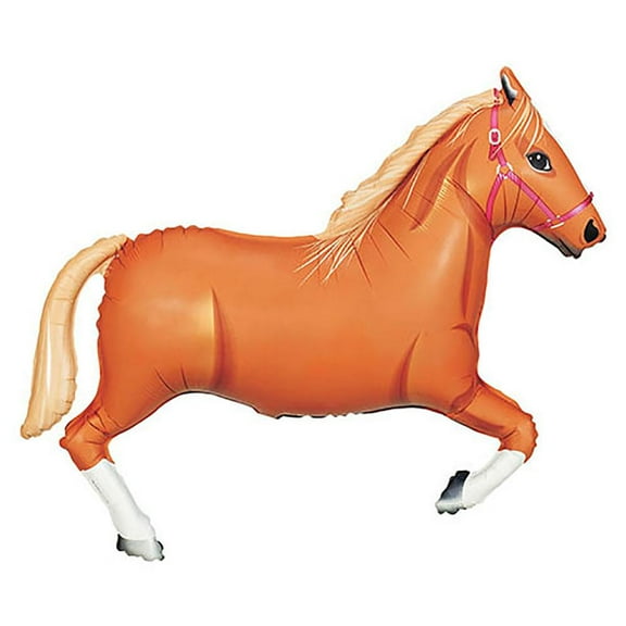 LOONBALLOON Farm Animals Balloons, 43″ TAN HORSE