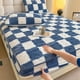 thumbnail image 4 of Sábana Ajustable para Colchón Jxy240924001 | Sábana Ajustable Acolchada Antideslizante 150X200Cm | Protector de Cama de Poliéster Transpirable y Cálido para Invierno | Gris, Azul, Verde, Caqui y Rosa, 4 of 6