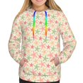thumbnail image 3 of KLL Colorful Starfish for Womens Pullover Hoodie with Pocket Hooded Long Sleeve Shirts Sweatshirt for Women-Medium, 3 of 7
