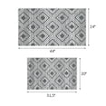 thumbnail image 5 of Sussex Home Non Skid Washable Kitchen Runner Rugs Set of 2 - Ultra-Thin Lattice Area Rugs for Laundry Room, Entryway, Bathroom - Multipurpose Set of 44 x 24 and 31.5 x 20 Inches Floor Mats, 5 of 8