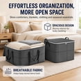 thumbnail image 4 of FAJHHA Adult Moving Bags Extra Large Closet Organizer, Gray, 3 Pack, L, 4 of 7