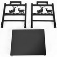 thumbnail image 4 of Patiojoy 18" Steel Log Storage Stacking Holder Firewood Rack with Elk Pattern, 4 of 6