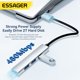 thumbnail image 4 of ESSAGER 4-en-1 Dock Station USB2.0 Hub 480Mbps Splitter Adapter (Silver USB-A), 4 of 6