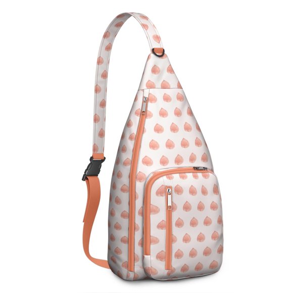 Sac à Dos à Bandoulière Café & Barbecue Sac à Bandoulière Vintage Saucisse Fumée & Fruit Kawaii, Pack Léger Anti-Vol pour les Emportés & les Voyages