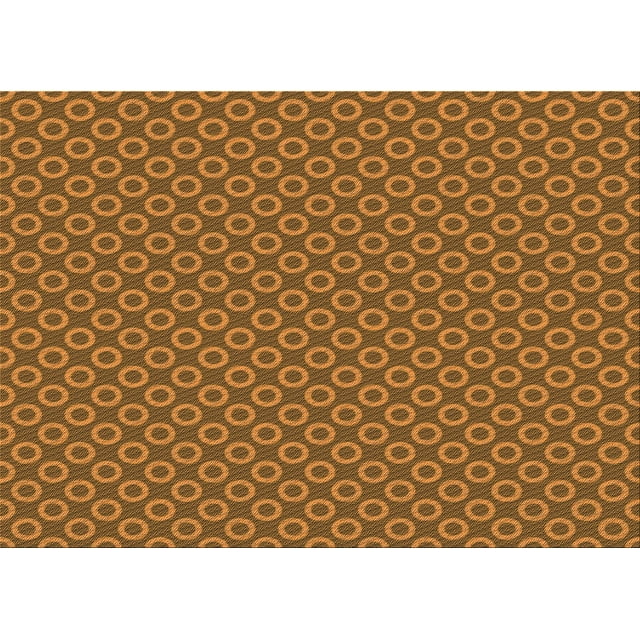 Ahgly Company Machine Washable Indoor Rectangle Transitional Saddle Brown Area Rugs, 8' x 10'