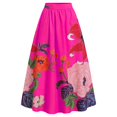 thumbnail image 4 of Summer Maxi Skirts for Women 2026 A-Line Elastic High Waist High Waisted women holiday skirt with Pocket Summer Outfit, 4 of 5