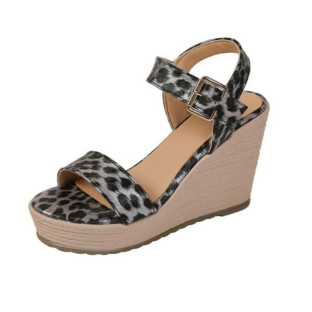 

Wedge Sandals For Women Platform Dressy Summer Ankle Strap Open Toe Espadrille Sandals Slingback Wedges High Heels Beach Sandals