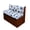 Blueberry Fruit Pattern, variant on POLERO Camper Cushion Covers with Piano Music Print, RV Booth Seat Covers Furniture Protector for Travel and Indoor Outdoor Use 2 Pieces