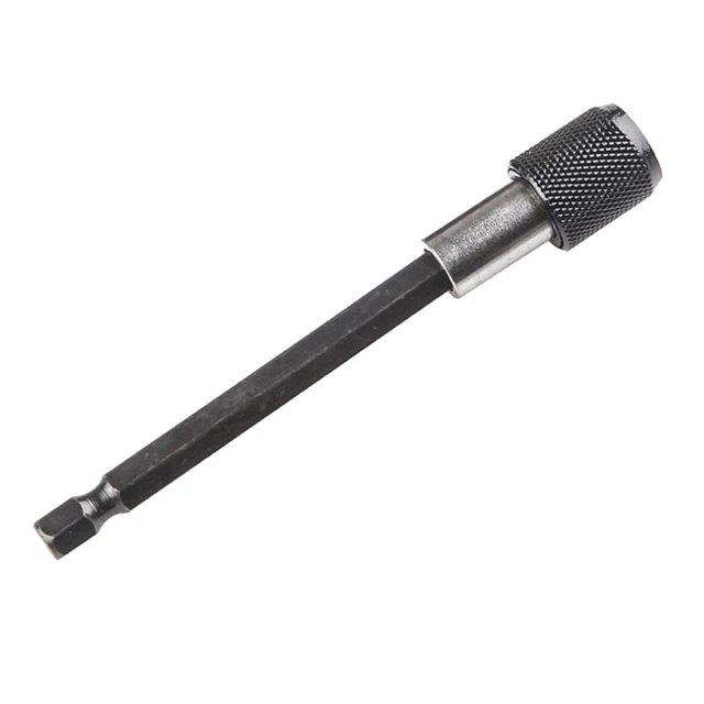S SERENABLE 1/4" Hex Shank Bar Socket Screwdriver Bit Holder, Extension Chuck Adapter Set 100mm Black