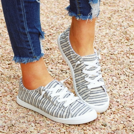 

FZM Women shoes Women s Canvas Shoes Vulcanize Soft Ladies Autumn Loafers Flat Shoes Sneakers