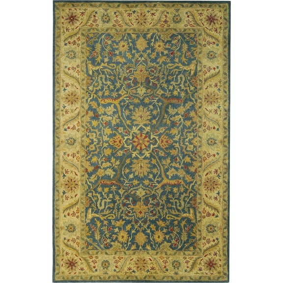 SAFAVIEH Hamilton Collection 2' x 3' HN856A Beige and Green Chenille Area Rug 2' x 3' Beige / Green