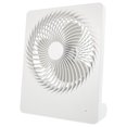 thumbnail image 2 of EeaseCA 6 Inch Portable Table Fan USB Powered or Battery Rechargeable Fan Cooling Desktop Fan (White), 2 of 8